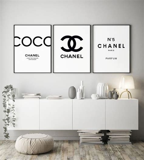 coco chanel wall art set